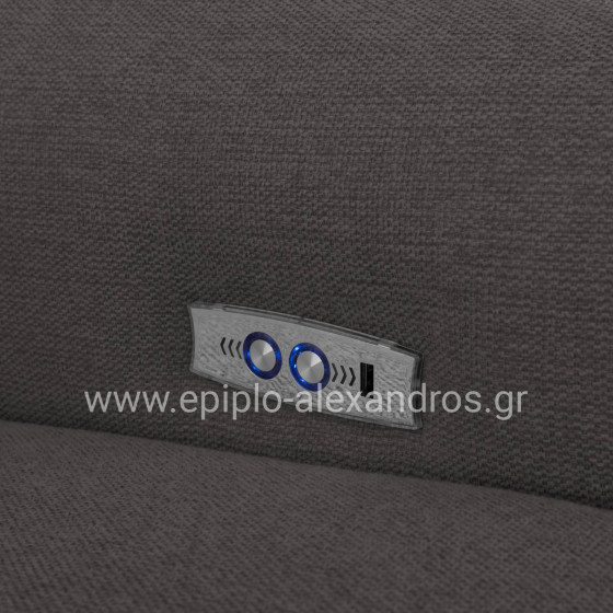ΓΩΝΙΑΚΟΣ ΚΑΝΑΠΕΣ ΜΕ RECLINE ORACLE HM3290.01 ΓΚΡΙ ΥΦΑΣΜΑ 260x260x90(κάθισμα)x94Υεκ.
