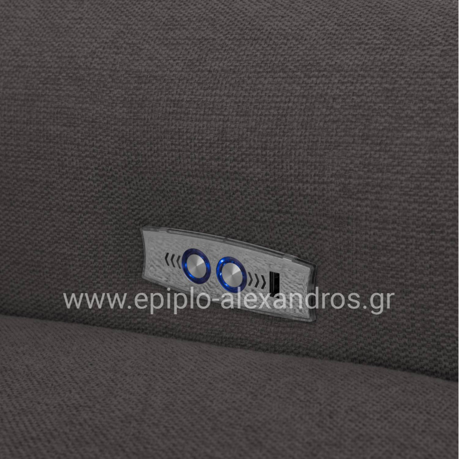 ΓΩΝΙΑΚΟΣ ΚΑΝΑΠΕΣ ΜΕ RECLINE ORACLE HM3290.01 ΓΚΡΙ ΥΦΑΣΜΑ 260x260x90(κάθισμα)x94Υεκ.