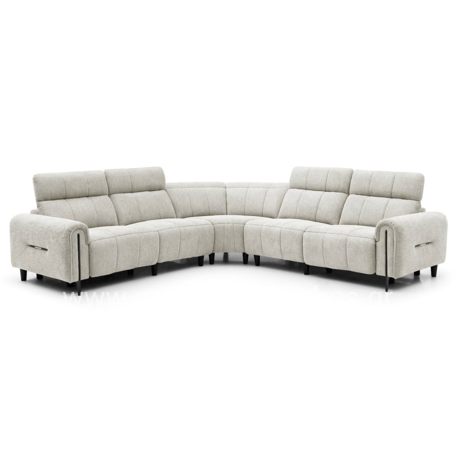 ΓΩΝΙΑΚΟΣ ΚΑΝΑΠΕΣ ΜΕ RECLINE ORACLE HM3290.02 ΜΠΕΖ ΥΦΑΣΜΑ 260x260x90(κάθισμα)x94Υεκ.