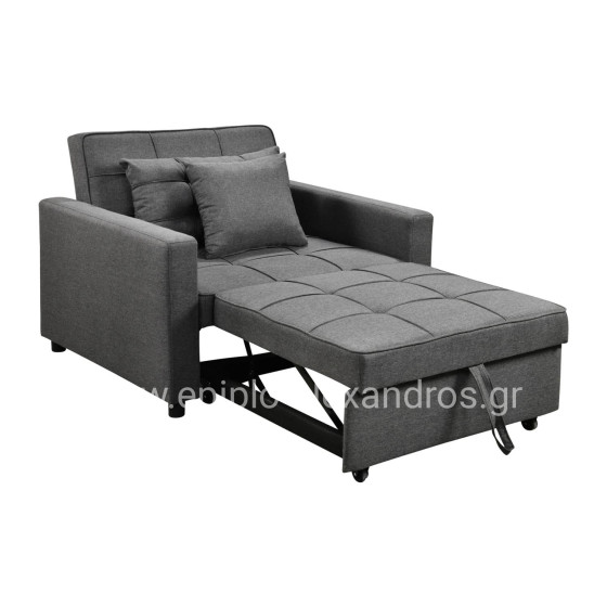 ARMCHAIR-BED MERO HM3306.01 GREY FABRIC 98x85x88Hcm.
