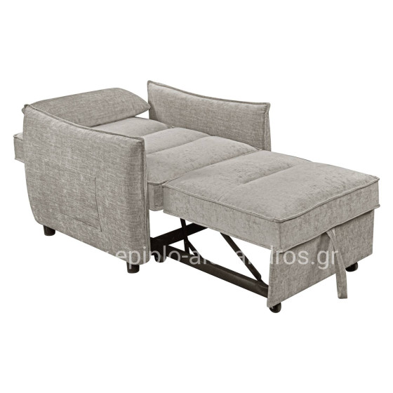 ARMCHAIR-BED ORYN HM3307.03 BEIGE FABRIC 89x85x84Hcm.
