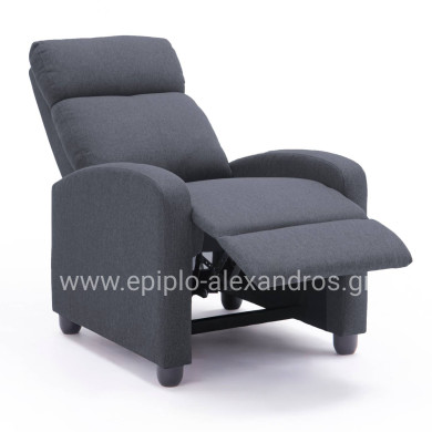 ΠΟΛΥΘΡΟΝΑ ΣΑΛΟΝΙΟΥ RELAX DROSEN HM3299.01 ΓΚΡΙ ΥΦΑΣΜΑ 68,5x86x100Υεκ