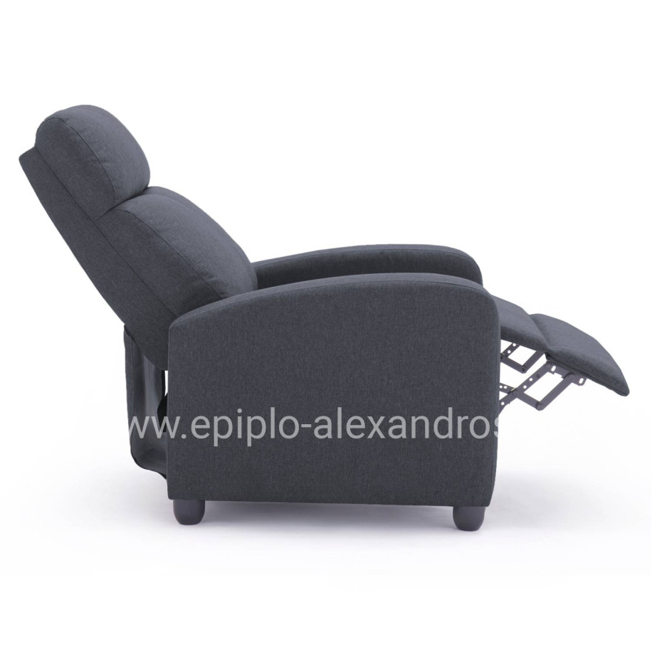 ΠΟΛΥΘΡΟΝΑ ΣΑΛΟΝΙΟΥ RELAX DROSEN HM3299.01 ΓΚΡΙ ΥΦΑΣΜΑ 68,5x86x100Υεκ