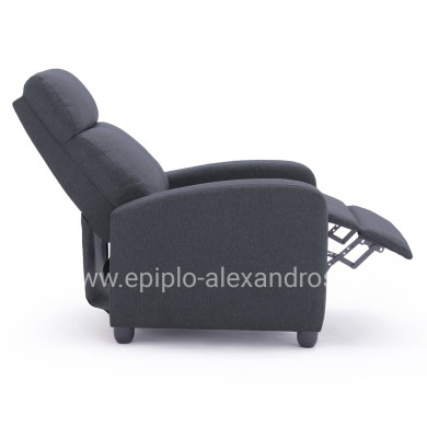 ΠΟΛΥΘΡΟΝΑ ΣΑΛΟΝΙΟΥ RELAX DROSEN HM3299.01 ΓΚΡΙ ΥΦΑΣΜΑ 68,5x86x100Υεκ