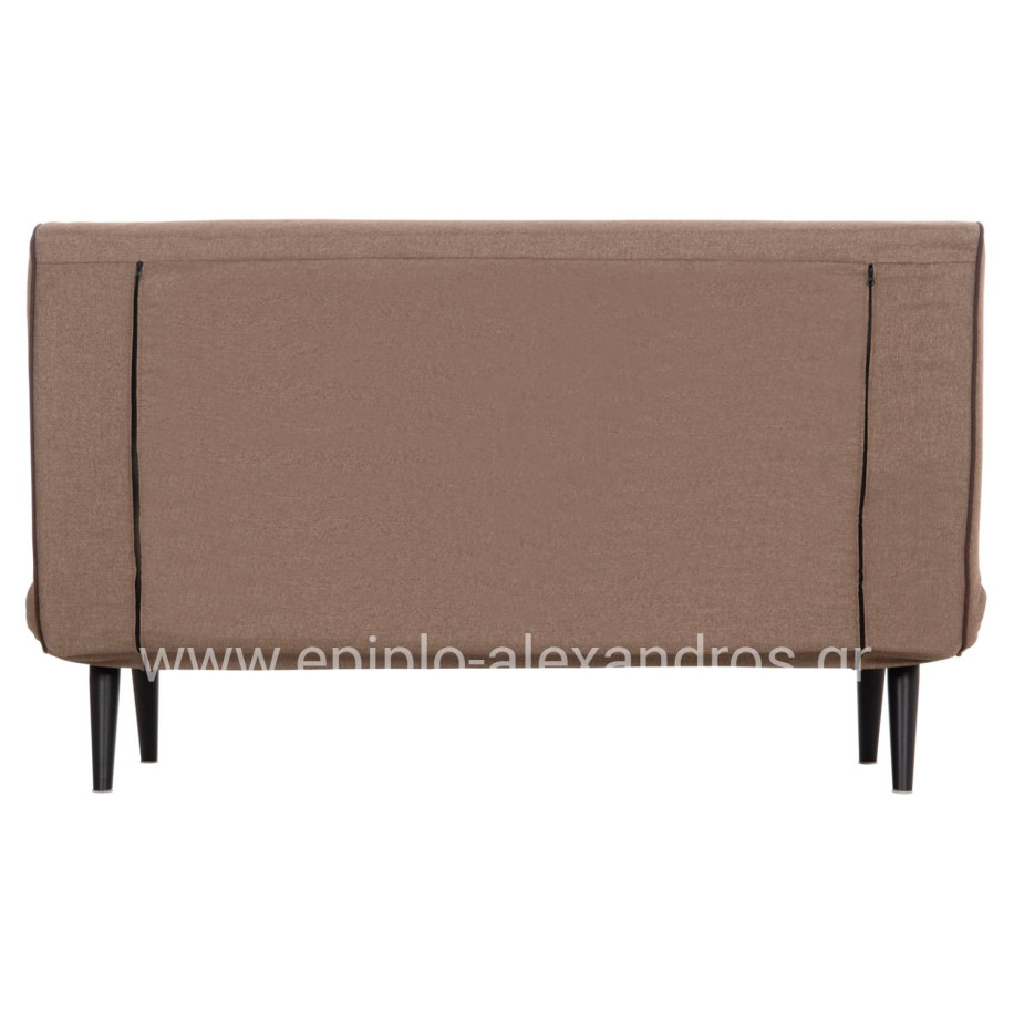 SOFABED FOR 2 PEOPLE ASMA HM3077.07 FABRIC IN DARK BEIGE 143x78x84Hcm.