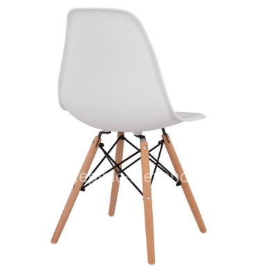 DINING CHAIR 2PCS TWIST HM8460.21 WHITE PP--BEECH WOOD 46x50x82Hcm.