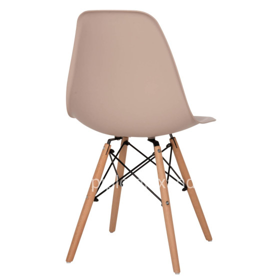 ΚΑΡΕΚΛΑ ΤΡΑΠΕΖΑΡΙΑΣ 2ΤΜΧ TWIST HM8460.55 ΚΑΠΟΥΤΣΙΝΟ PP--ΞΥΛΟ ΟΞΙΑΣ 46x50x82Υεκ.