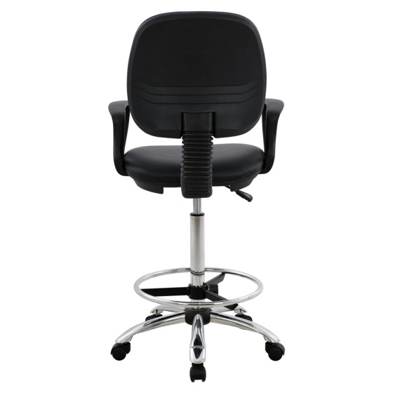 ΚΑΡΕΚΛΑ ΓΡΑΦΕΙΟΥ VEGAR HM1042.01 ΥΠΕΡΥΨΩΜΕΝΗ-ΠΕΡΙΜΕΤΡΙΚΟ ΥΠΟΠΟΔΙΟ-ΜΑΥΡΗ 56,5x60x136Yεκ