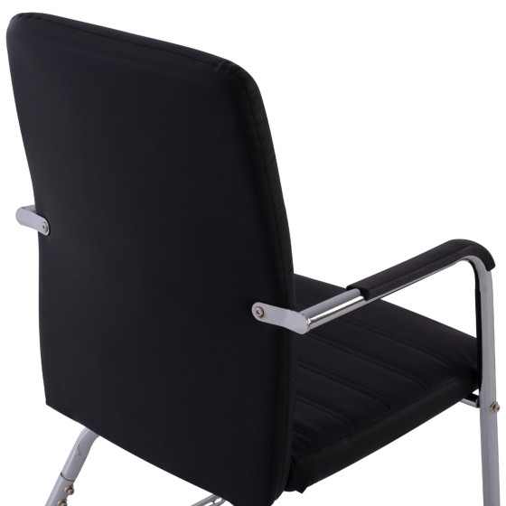 Conference chair HM1021.01 With arms and black PU 54x60x94 cm