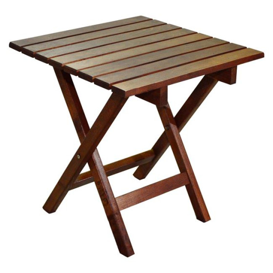 Stool-Table auxiliary Walnut 402 Koli 40x40 Foldable HM288.02 40x40x45 cm
