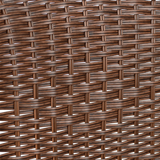 Armchair Camel HM5015.02 Brown metallic with wicker 48x48-53x72 cm