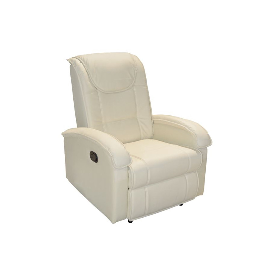 HM0026.02 Armchair, massage mechanism, PU OFF-WHITE 80x96x97 cm