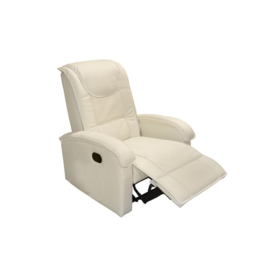 HM0026.02 Armchair, massage mechanism, PU OFF-WHITE 80x96x97 cm