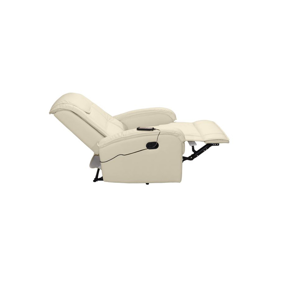 HM0026.02 Armchair, massage mechanism, PU OFF-WHITE 80x96x97 cm