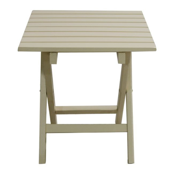Stool-Table auxiliary Cream 402 Koli 40x40 Foldable HM288.01