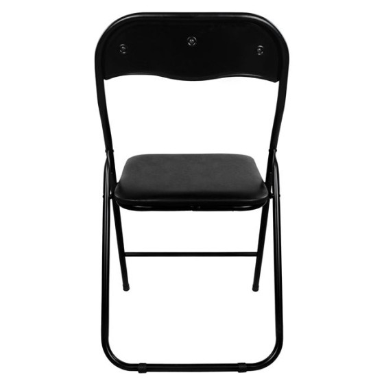 Chair Foldable PU Black HM0044 38x47x82H cm.