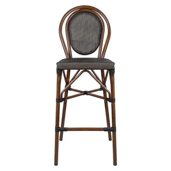 ΣΚΑΜΠΟ ΑΛΟΥΜΙΝΙΟΥ AZARIA HM5059 BAMBOO LOOK ΚΑΦΕ ΜΕ TEXTLINE 44x52x115Υεκ