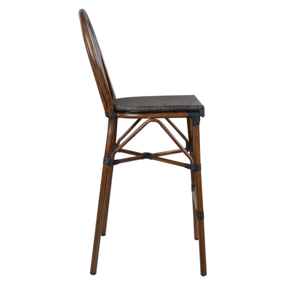 ΣΚΑΜΠΟ ΑΛΟΥΜΙΝΙΟΥ AZARIA HM5059 BAMBOO LOOK ΚΑΦΕ ΜΕ TEXTLINE 44x52x115Υεκ