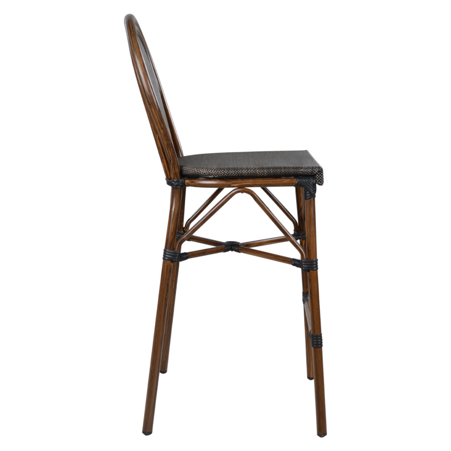 ΣΚΑΜΠΟ ΑΛΟΥΜΙΝΙΟΥ AZARIA HM5059 BAMBOO LOOK ΚΑΦΕ ΜΕ TEXTLINE 44x52x115Υεκ