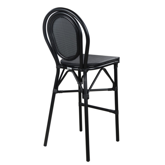 ΣΚΑΜΠΟ ΑΛΟΥΜΙΝΙΟΥ AZARIA HM5060 BAMBOO LOOK ΜΑΥΡΟ ΜΕ TEXTLINE 44x52x115Υεκ.