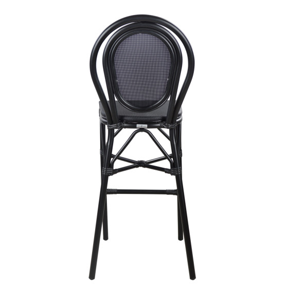 ΣΚΑΜΠΟ ΑΛΟΥΜΙΝΙΟΥ AZARIA HM5060 BAMBOO LOOK ΜΑΥΡΟ ΜΕ TEXTLINE 44x52x115Υεκ.