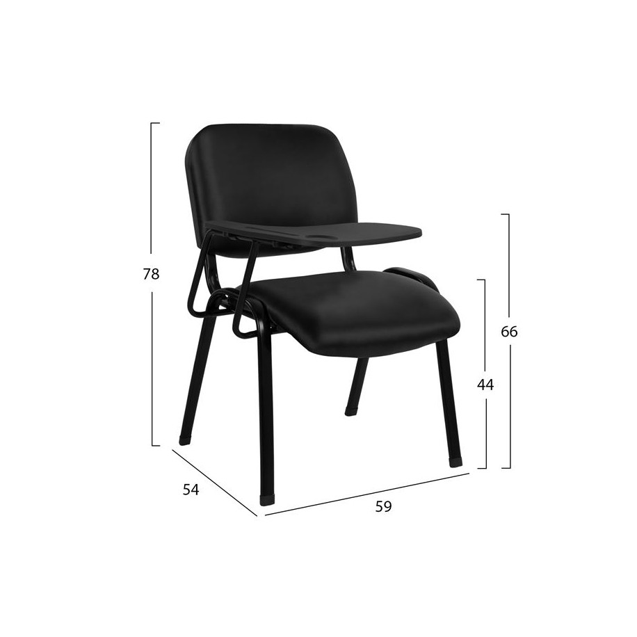 ΚΑΡΕΚΛΑ ΣΥΝΕΔΡΙΟΥ ΜΕ ΘΡΑΝΙΟ ΑΝΑΛΟΓΙΟ ΜΕ ΔΕΡΜΑΤΙΝΗ HM10158 54x59x78