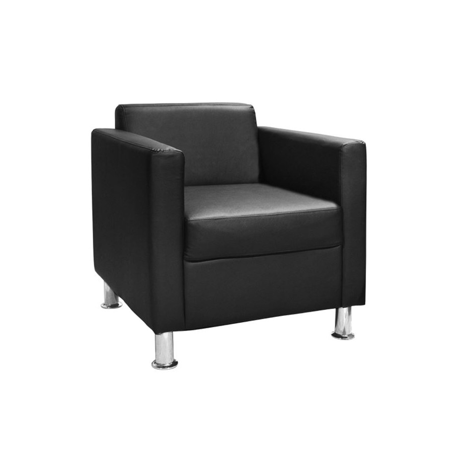 ΠΟΛΥΘΡΟΝΑ CUBO PU ΜΑΥΡΟ HM3035.02 70χ71χ73 εκ.