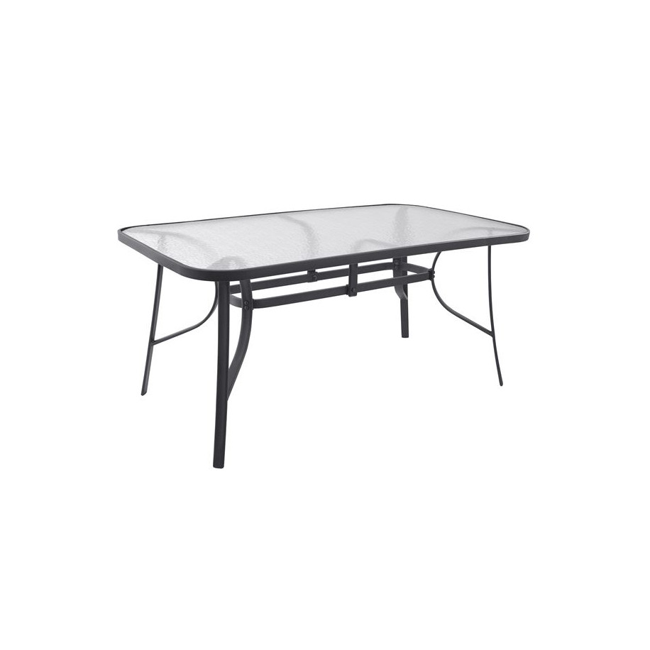 Table Bruno Metallic Grey 160Χ90Χ72 HM5074.01