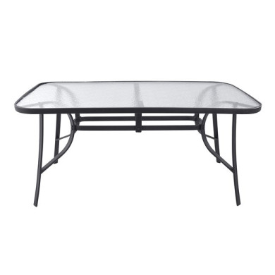 Table Bruno Metallic Grey 160Χ90Χ72 HM5074.01