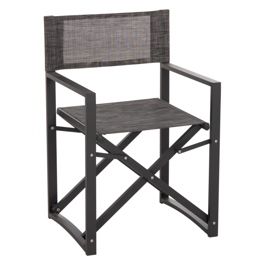 DIRECTOR'S CHAIR ALUMINUM DUPRE HM5094.01 GREY COLOR 57x48,5x85.5Hcm.