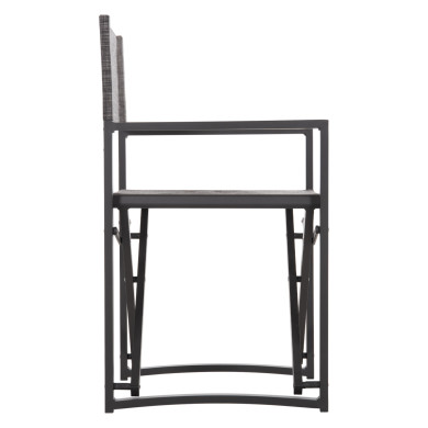 DIRECTOR'S CHAIR ALUMINUM DUPRE HM5094.01 GREY COLOR 57x48,5x85.5Hcm.