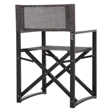 DIRECTOR'S CHAIR ALUMINUM DUPRE HM5094.01 GREY COLOR 57x48,5x85.5Hcm.