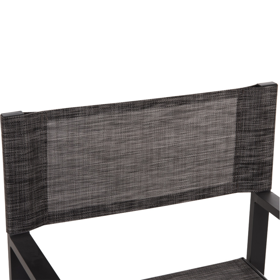 DIRECTOR'S CHAIR ALUMINUM DUPRE HM5094.01 GREY COLOR 57x48,5x85.5Hcm.
