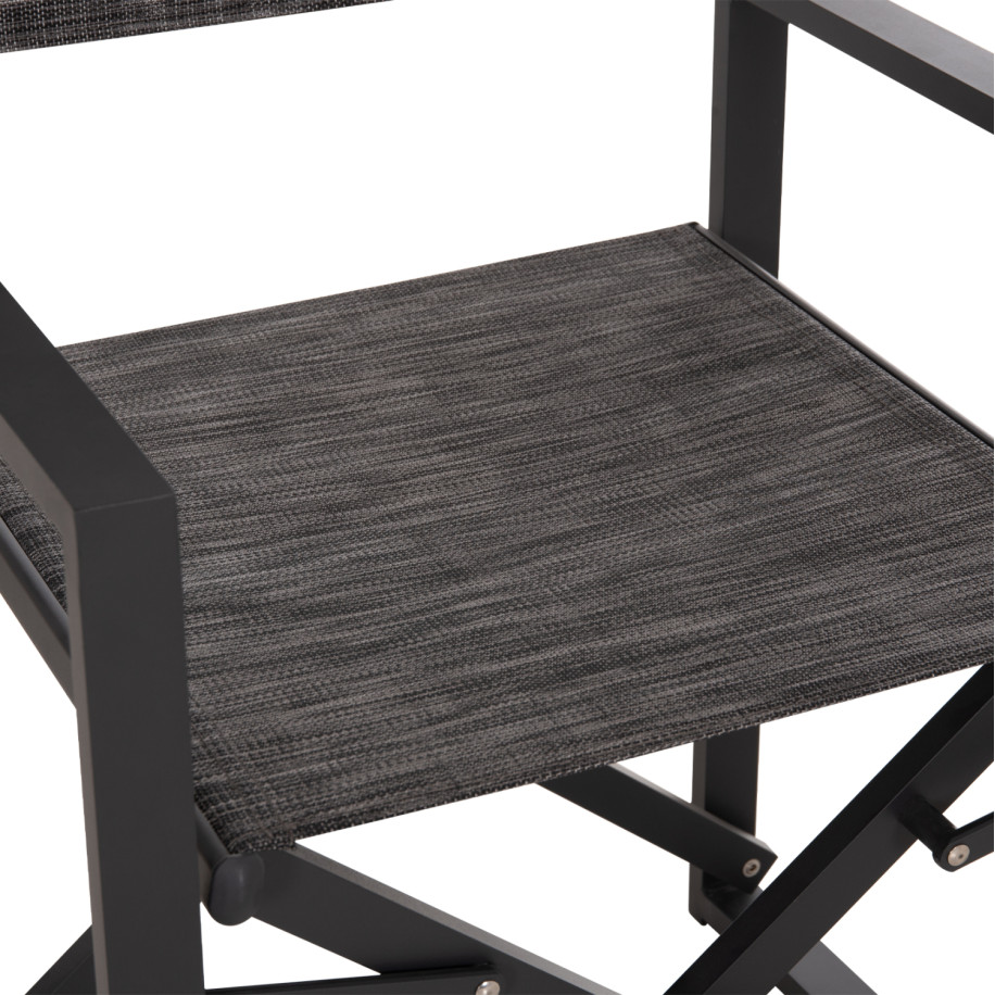 DIRECTOR'S CHAIR ALUMINUM DUPRE HM5094.01 GREY COLOR 57x48,5x85.5Hcm.