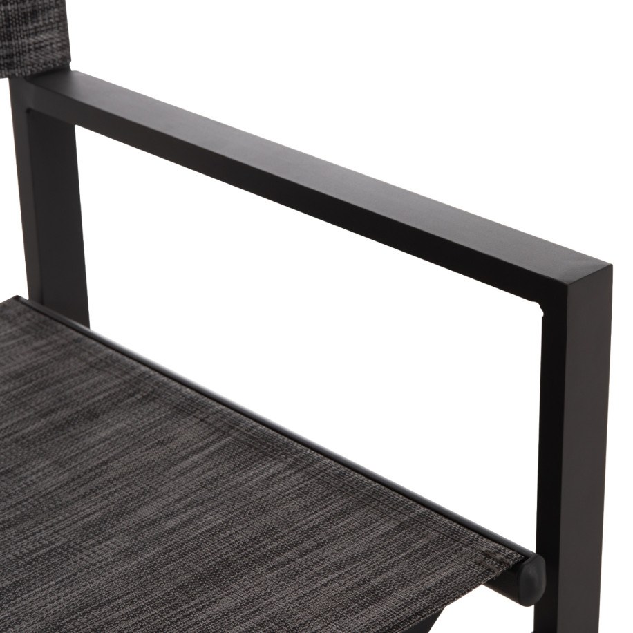 DIRECTOR'S CHAIR ALUMINUM DUPRE HM5094.01 GREY COLOR 57x48,5x85.5Hcm.