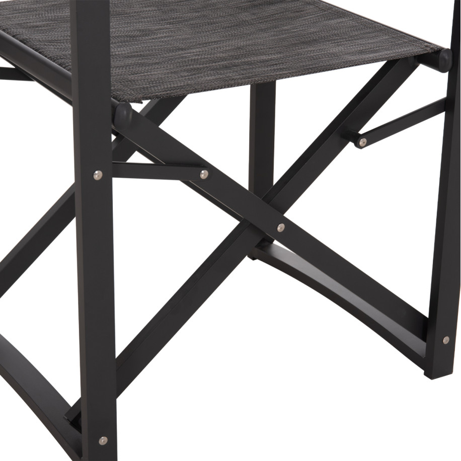 DIRECTOR'S CHAIR ALUMINUM DUPRE HM5094.01 GREY COLOR 57x48,5x85.5Hcm.