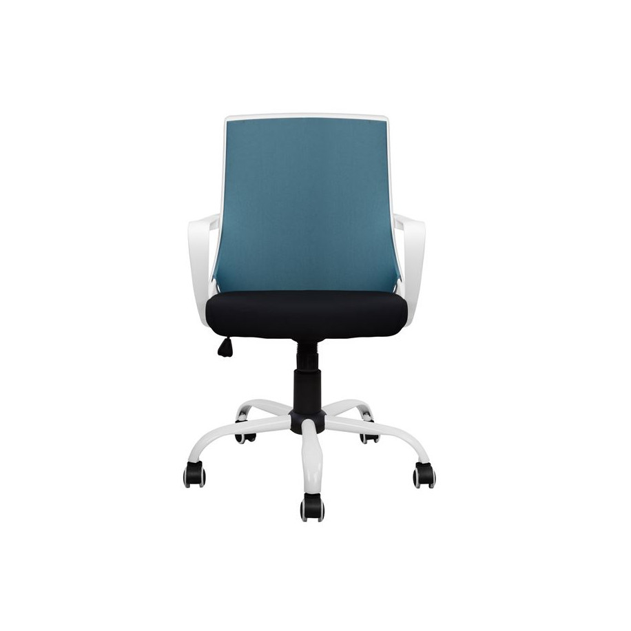 ΚΑΡΕΚΛΑ ΓΡΑΦΕΙΟΥ MALFOI HM1053.06 ΜΠΛΕ MESH & ΠΟΔΙ ΜΕΤΑΛΛΙΚΟ 58x59x103 εκ.