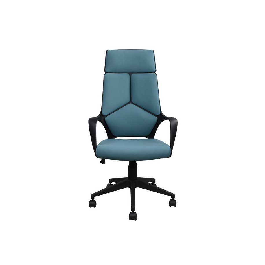 ΚΑΡΕΚΛΑ ΓΡΑΦΕΙΟΥ ANIVIA HM1054.06 ΓΚΡΙ ΣΙΕΛ & ΠΟΔΙ ΜΑΥΡΟ 64x61x126 εκ.