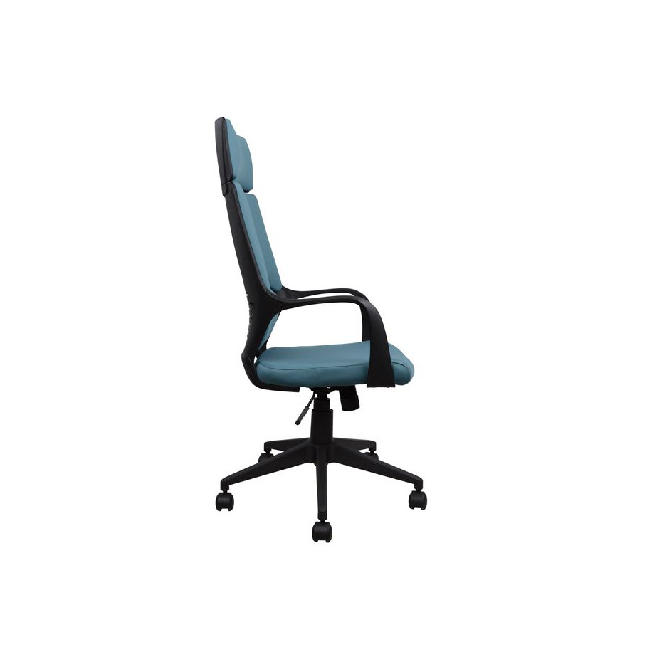 ΚΑΡΕΚΛΑ ΓΡΑΦΕΙΟΥ ANIVIA HM1054.06 ΓΚΡΙ ΣΙΕΛ & ΠΟΔΙ ΜΑΥΡΟ 64x61x126 εκ.