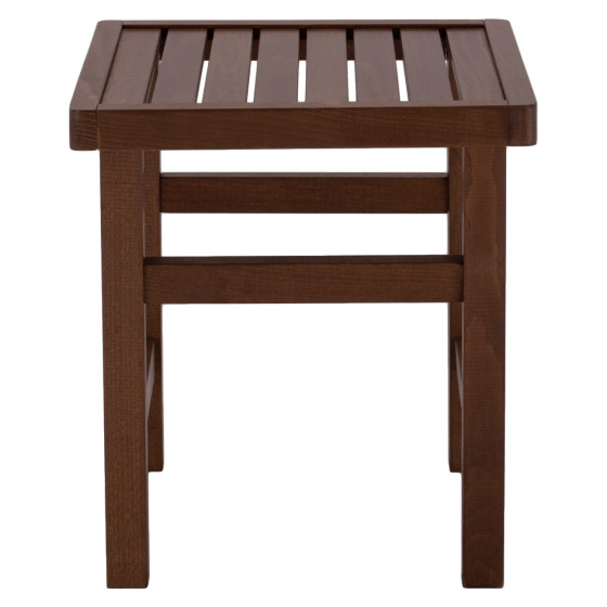 Stool-Table  Walnut Soaking  Koli 40x40 40Χ40X45cm HM289.02