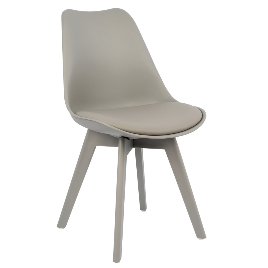 Chair Vegas HM0033.40 POLYPROPYLENE-PU-GREY 48x56x82