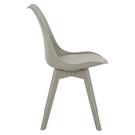 Chair Vegas HM0033.40 POLYPROPYLENE-PU-GREY 48x56x82