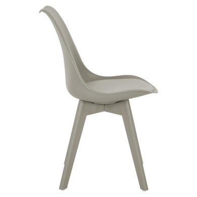 Chair Vegas HM0033.40 POLYPROPYLENE-PU-GREY 48x56x82