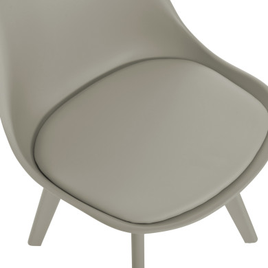 Chair Vegas HM0033.40 POLYPROPYLENE-PU-GREY 48x56x82