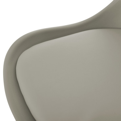 Chair Vegas HM0033.40 POLYPROPYLENE-PU-GREY 48x56x82
