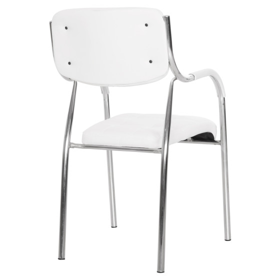 ΚΑΡΕΚΛΑ ΓΡΑΦΕΙΟΥ ΕΠΙΣΚΕΠΤΟΥ OBERON HM1018.02 ΑΣΠΡΟ PU 51x52x88Yεκ.