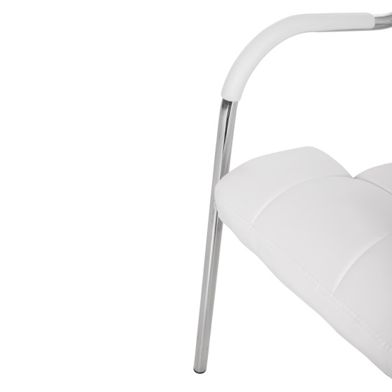 ΚΑΡΕΚΛΑ ΓΡΑΦΕΙΟΥ ΕΠΙΣΚΕΠΤΟΥ OBERON HM1018.02 ΑΣΠΡΟ PU 51x52x88Yεκ.