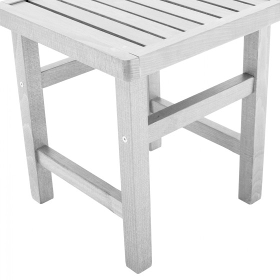 Stool-Table auxiliary White Soaking Koli 40X40X45cm HM289.01