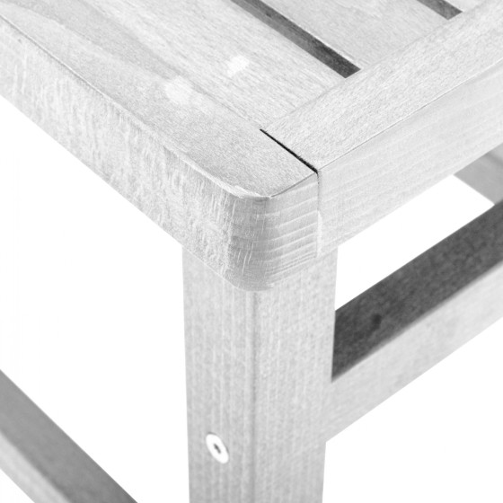 Stool-Table auxiliary White Soaking Koli 40X40X45cm HM289.01