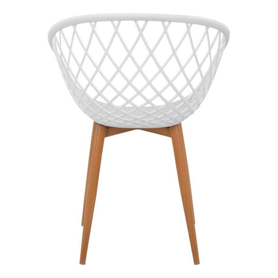 Armchair Polypropylene white Ariadne HM8001.01 62,5x56x80cm